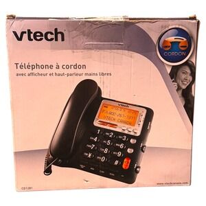 VTech CD1281 Corded Phone‎ with Caller ID Call Waiting Capability Display Dial